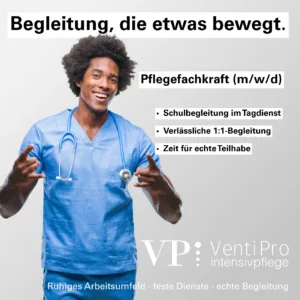 Pflegefachkraft (m/w/d) für Schulbegleitung in der 1:1-Versorgung in Kall